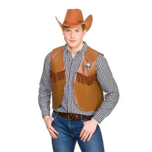 Cowboy Sheriff Weste für Kostum | Cowboyvest - Carnival Store GmbH