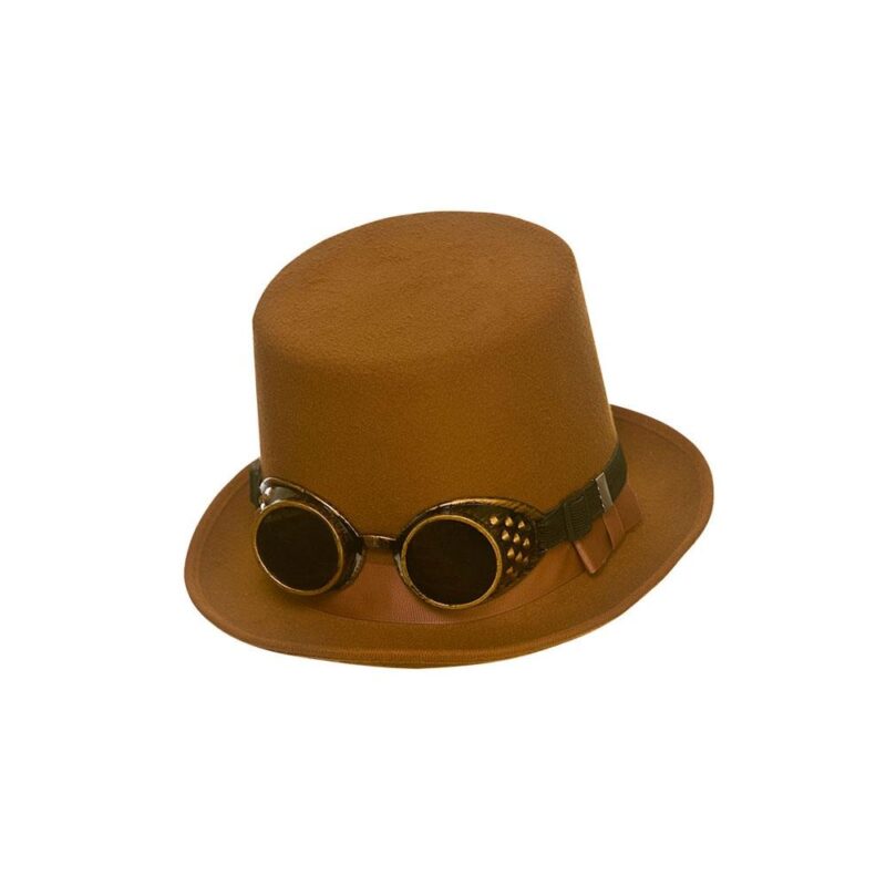 Steampunk hatt med glasögon - Carnival Store GmbH