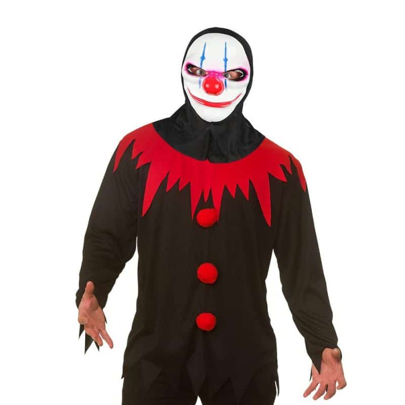 Camicia e maschera da clown killer - carnivalstore.de