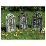 56cm Tombstones w/Moss 3 Asst - carnivalstore.de