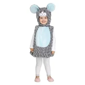 Lil Grey Mouse Childs Fancy Dress Animal Roditore Rat Book Costume da giorno - carnivalstore.de