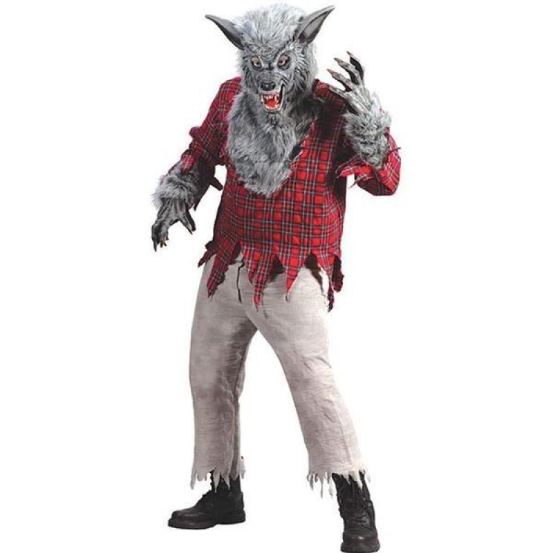 Werwolf grau Kostüm für Erwachsene | Disfraz de hombre lobo adulto - carnivalstore.de