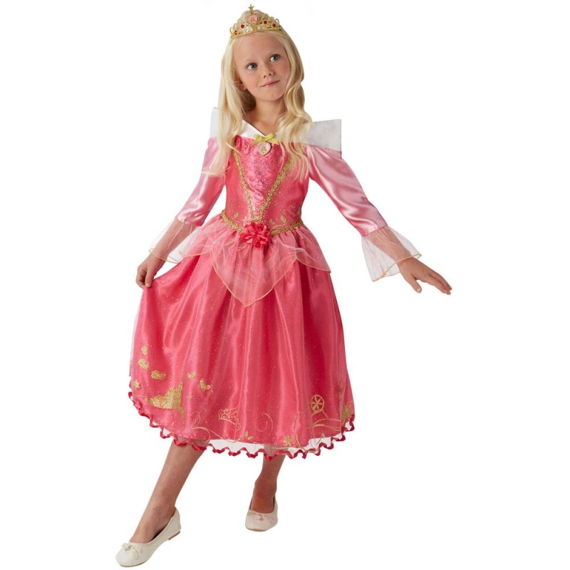 Disney Princess Dornröschen Aurora Deluxe-Kostüm für Kinder | Storyteller Sleeping Beauty - carnivalstore.de
