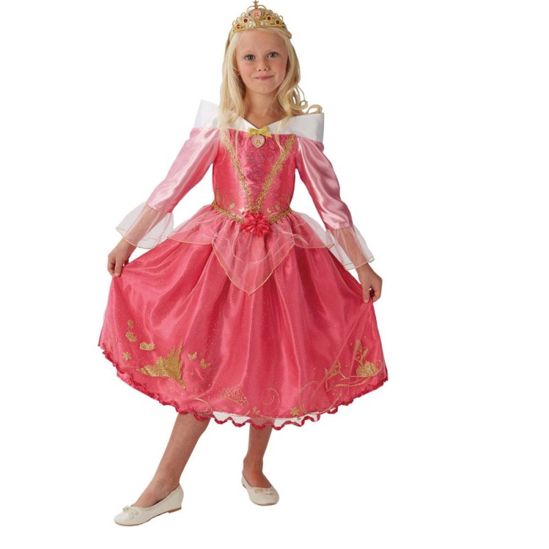 Disney Princess Dornröschen Aurora Deluxe-Kostüm für Kinder | Storyteller Sleeping Beauty - carnivalstore.de