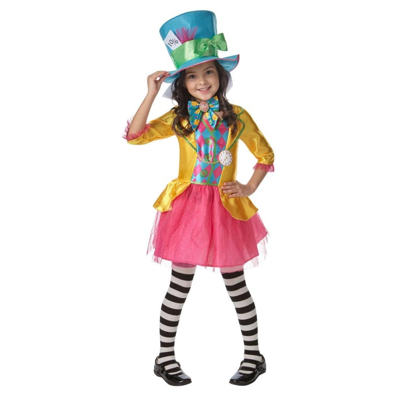 Mädchen Alice im Wunderland Mad Hatter Kostüm | Costume de Chapelier Fou pour Fille - carnivalstore.de