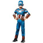 Deluxe Captain America Kostuum Kinderen | Deluxe Captain America - carnavalstore.de