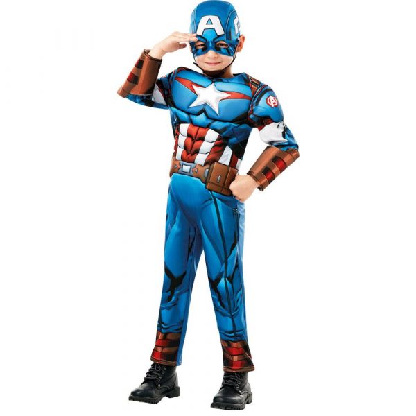 Deluxe Captain America Kostüm Kids | Deluxe Captain America - carnivalstore.de