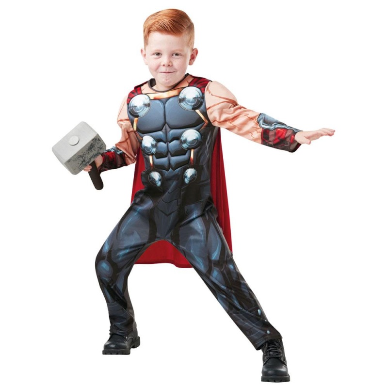 Marvel Avengers Thor Deluxe Kind Kostüm | Deluxe Children Thor Costume - carnivalstore.de