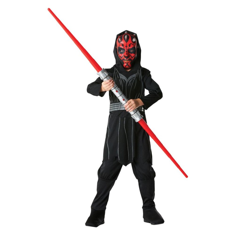 Darth Maul Star Wars Kinderkostüm | Disney Star Wars Darth Maul Kostüm für Kinder - carnivalstore.de