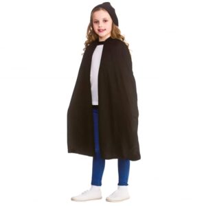 Hooded Cape - BLACK