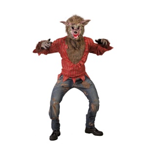 Generique - Böser Wolf Kostüm für Herren Einheitsgröße| Lupo adulto - Carnivalstore.de