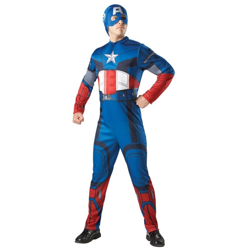 Captain America Deluxe Kostüm - carnivalstore.de