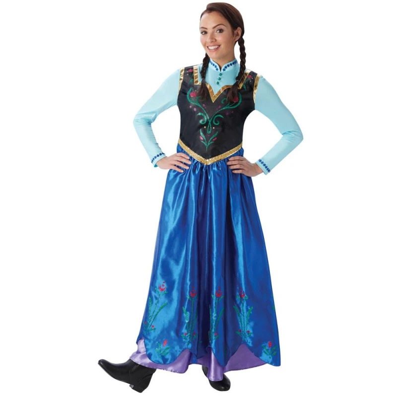 „Anna Frozen Adult Adult Action Dress Ups and Und Zubehör“ | Suaugusiųjų Frozen Anna kostiumas - carnivalstore.de