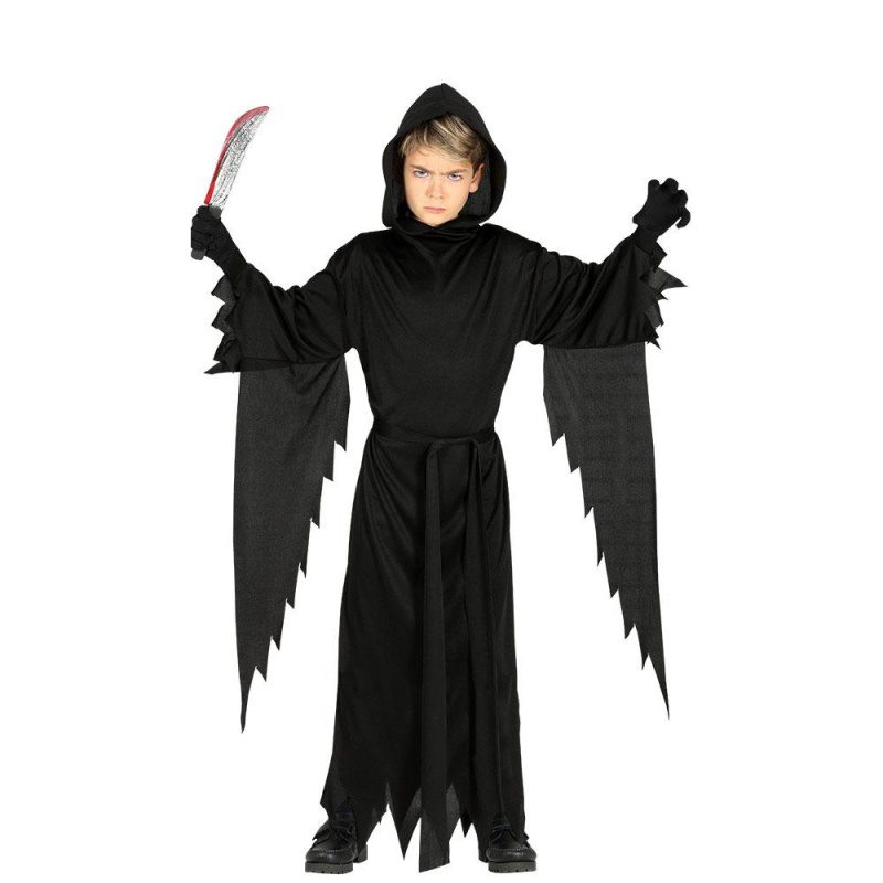 Schwarzes Gespenst - Kostüm für Kinder | Kindermes Assassin - carnavalstore.de