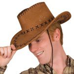 Hat Elroy Brown Leather Look - carnivalstore.de