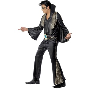 Herren Elvis Kostüm, Hemd, Tuyau, Cape & Gürtel | Costume, chemise, pantalon, cape et ceinture d'Elvis pour hommes - carnivalstore.de