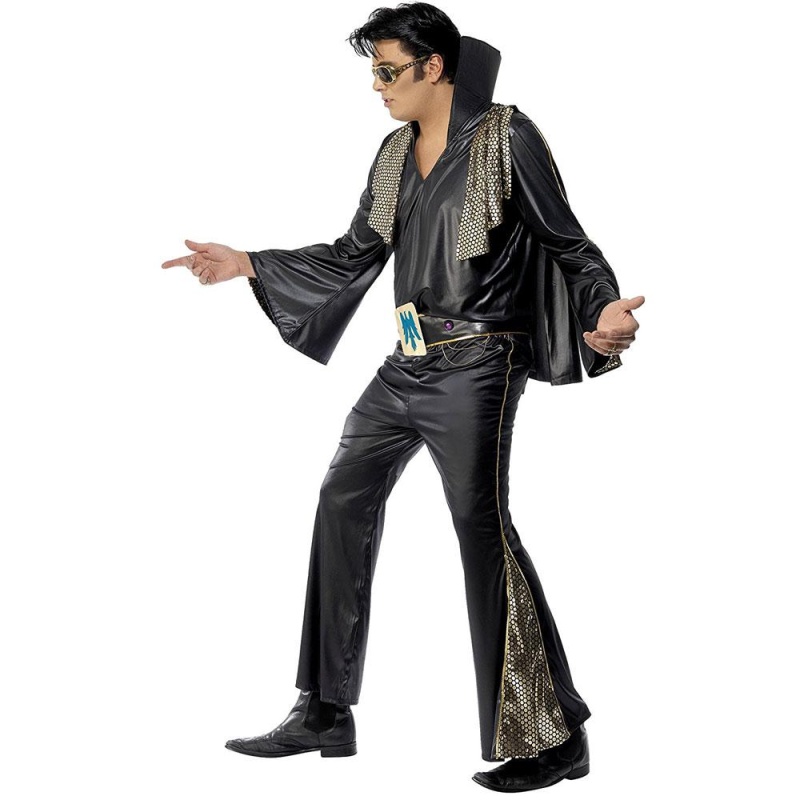 Herren Elvis Kostüm, Hemd, Hose, Cape & Gürtel | Elvis-kostyme, skjorte, bukser, kappe og belte for menn - carnivalstore.de