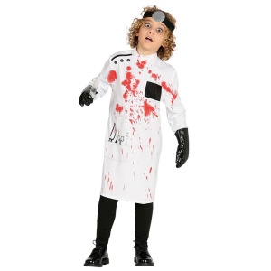 Zombie Chirurg Arzt Kostüm für Kinder Horror Doktor Blutiger Kittel | Bērnu slepkavas ārsts - carnivalstore.de