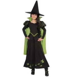Mädchen Offiziell Lizenziert Zauberer von Oz Böse Hexe Halloween Büchertag Kostüm Kleid apranga | Piktoji Vakarų ragana – carnivalstore.de