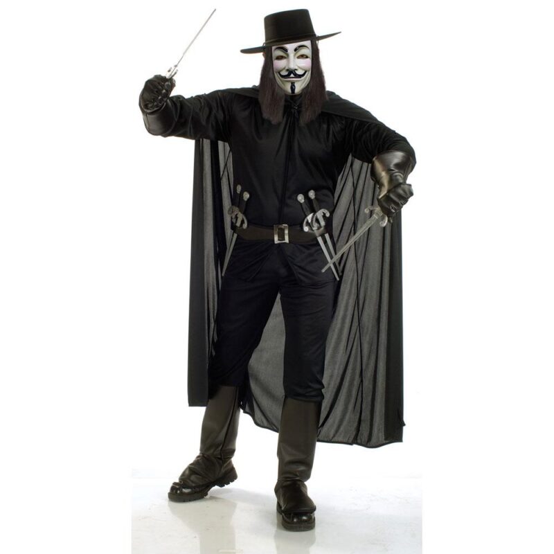 Herren Deluxe Kostüm V wie Vendetta | V For Vendetta Kostuum voor volwassenen - carnavalstore.de