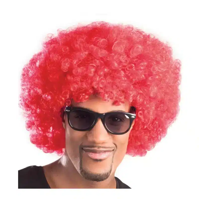 Afro Wig Red