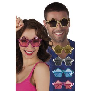 Gafas de estrellas de colores - Carnival Store GmbH