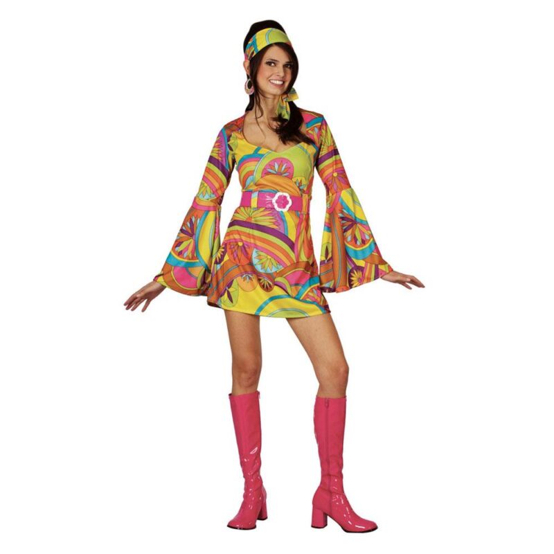 Retro Go Go Girl Psychedelic - Carnival Store GmbH