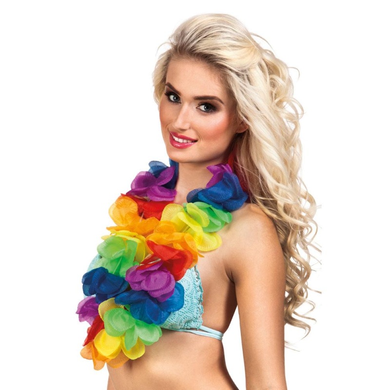 Hawaiian Lei Rainbow XL - Carnival Store GmbH