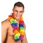 Hawaiianischer Lei Regenbogen XL - Carnival Store GmbH