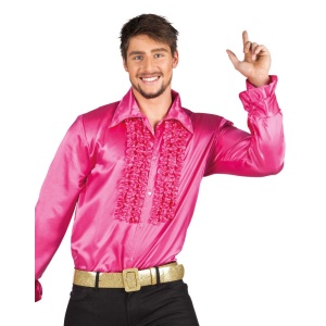 Chemise de fête rose vif - Carnival Store GmbH