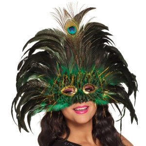 Oční maska ​​Peacock Queen - carnivalstore.de
