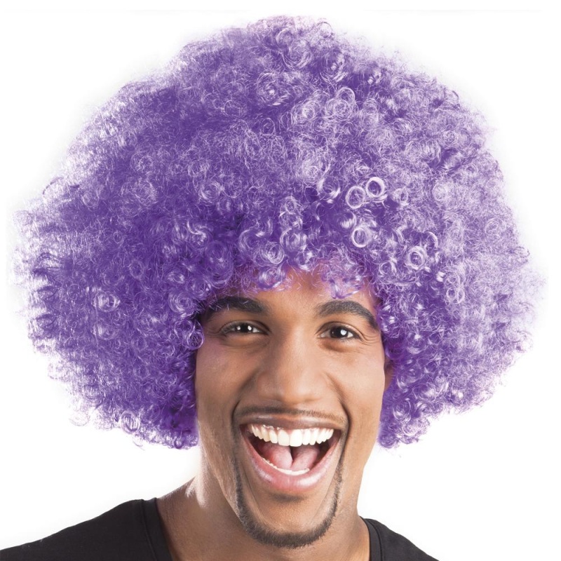 Afro Paruka Purple - Carnival Store GmbH