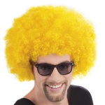 Afro Wig Yellow - Carnival Store GmbH