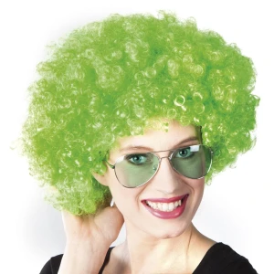Afro Wig Green - Karneval Store GmbH