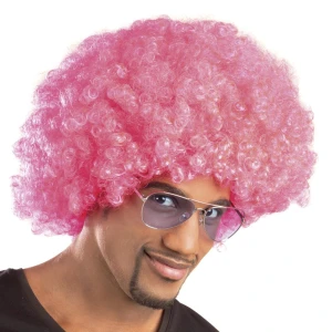 Afro perika ružičasta - Carnival Store GmbH