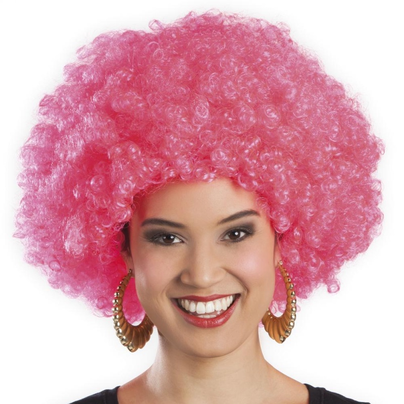 Afro Perücke Pink - Carnival Store GmbH