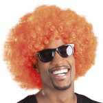 Peluca Afro Naranja - Carnival Store GmbH