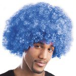 Afro Perücke Blau - Carnival Store GmbH