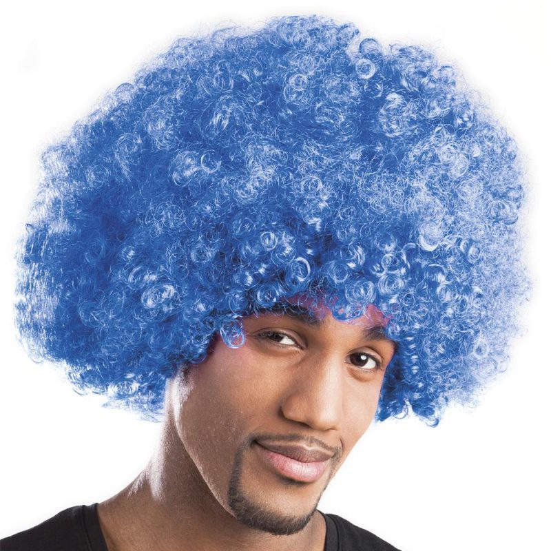 Afro Wig Blue - Karneval Store GmbH