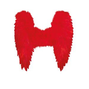 Devil Wings Folded Red 50x50cm - carnivalstore.de