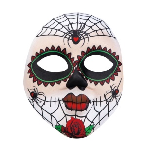 Obličejová maska ​​Mrs Day of The Dead - carnivalstore.de