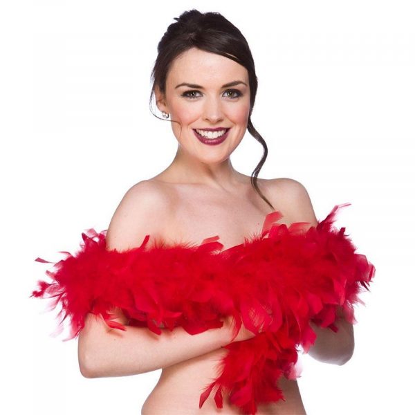 Red Feather Boa - Carnival Store GmbH