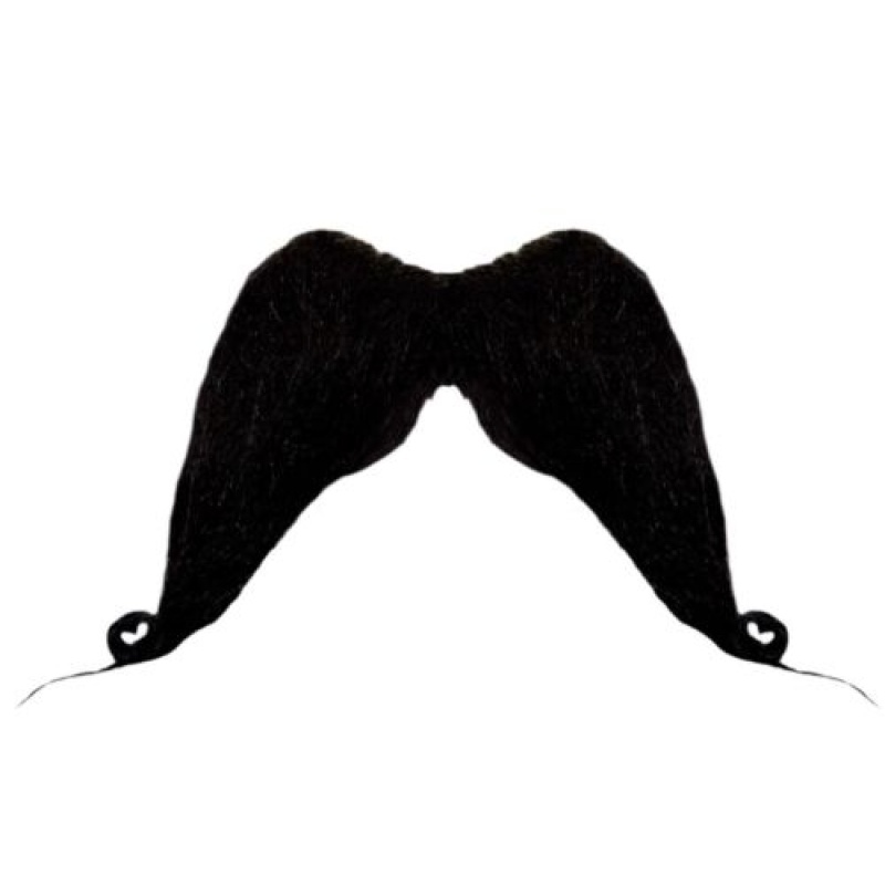 Black Pirate Tash Fake Moustache - Karneval Store GmbH