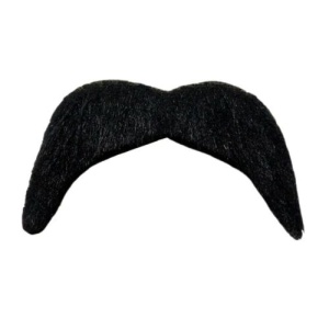 Black Cowboy Tash Fake Moustache - Karneval Store GmbH