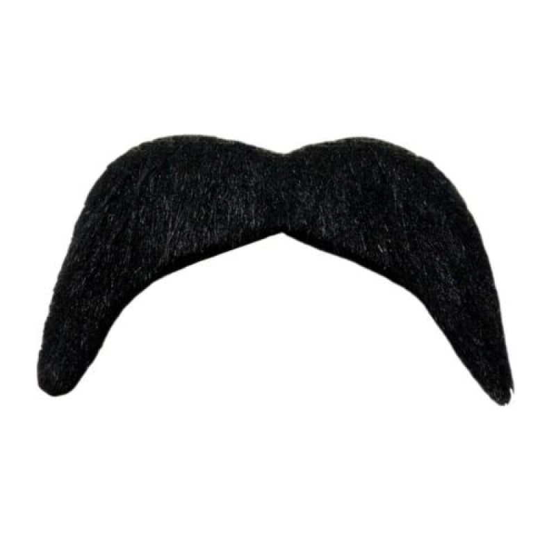 Mustache Bréige Tash Cowboy Dubh - Carnival Store GmbH