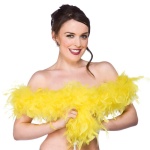 Yellow Feather Boa - Carnival Store GmbH