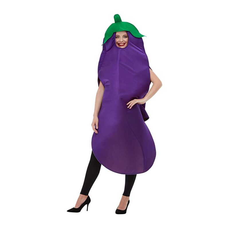 Smiffys 50717 Aubergine Costume, Unisex Adult, Purple, One Size