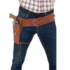 Smiffy's Faux Leather Single Holster with Belt, Unisex-Adult, One Size
