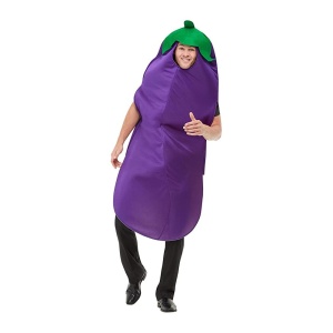 Smiffys 50717 baklažanų kostiumas, unisex suaugusiems, violetinė, vienas dydis