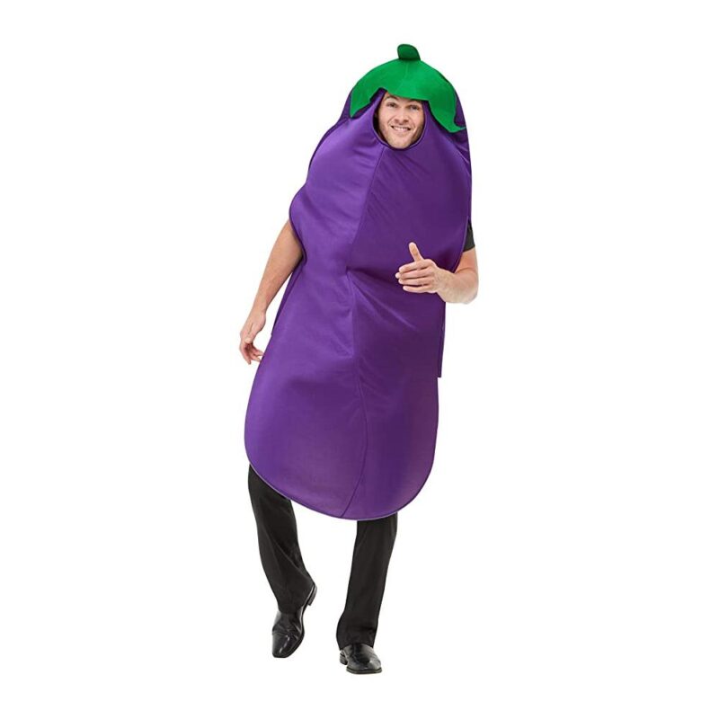 Smiffys 50717 Costume da melanzana, unisex adulto, viola, taglia unica